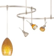 Low voltage monorail system by Tech Lighting.