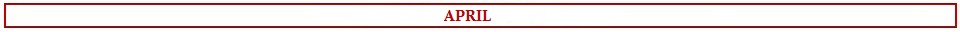 BLOG DATES TITLE BANNER- APRIL