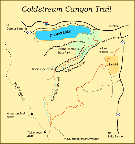 coldstream_canyon_trail map