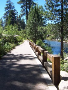 Bike Trail along the Truckee River in Tahoe City