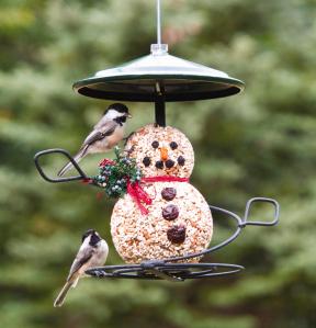 2-chickadees-on-snowman